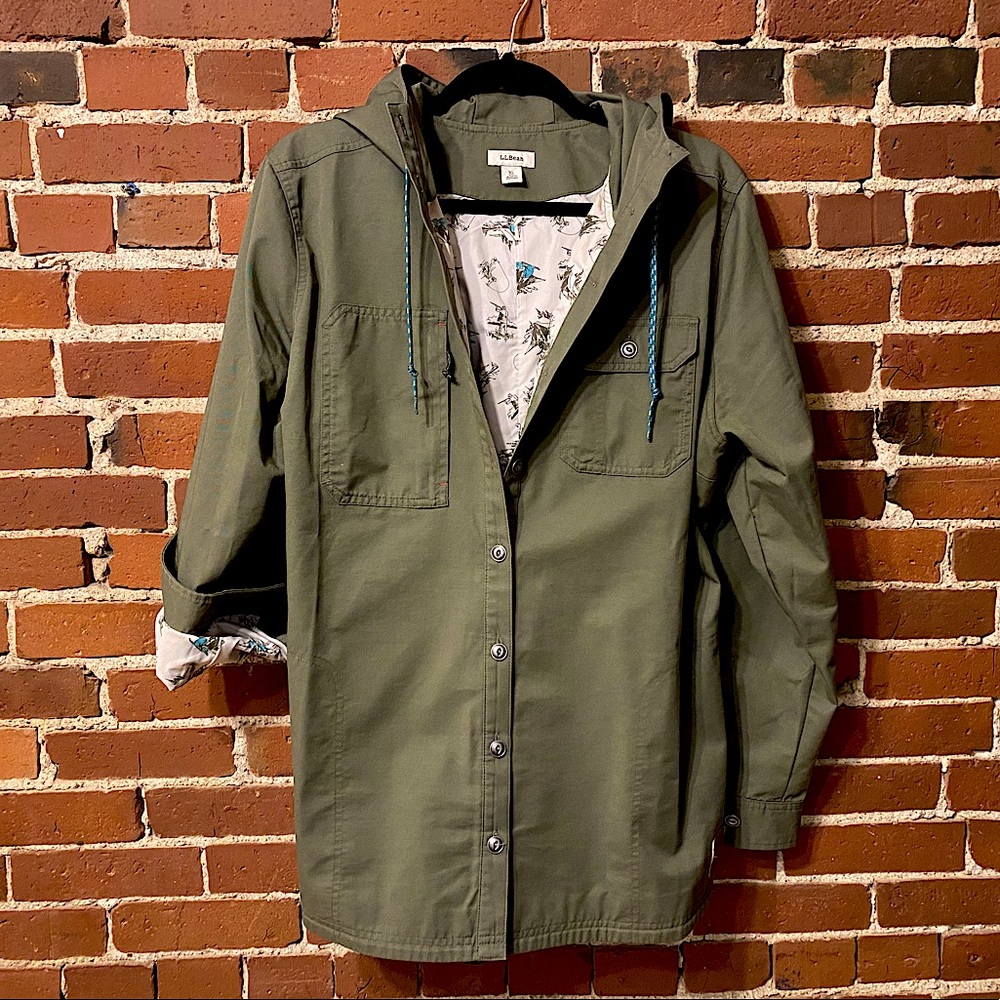 Green L.L. Bean jacket